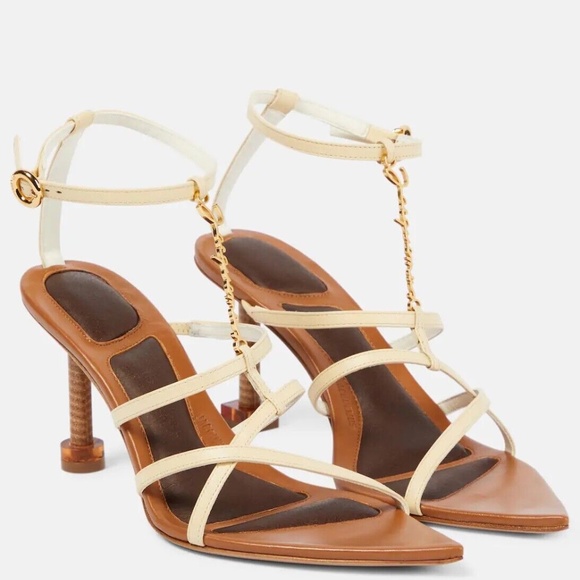 Jacquemus Shoes - JACQUEMUS Les Sandales PRALU Hautes SANDALS LOGO HEELS 38.